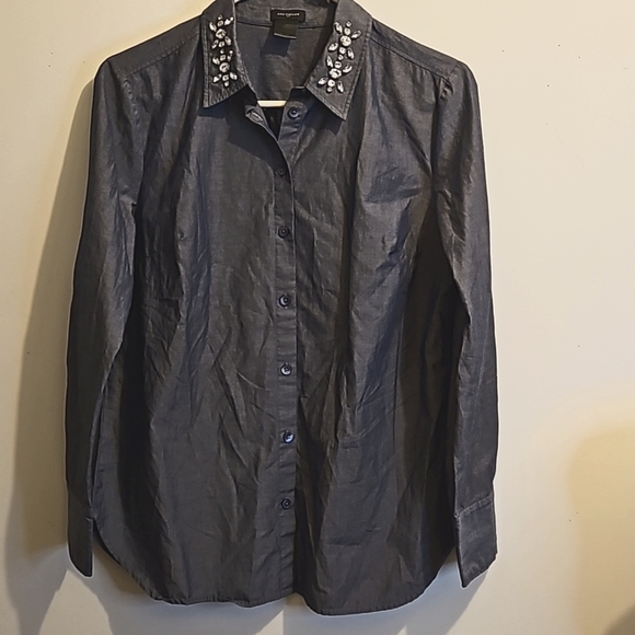 Ann Taylor Women's Button Down Shirt Long Sleeve Blouse Size 6 Top #W-574 - Picture 2 of 14